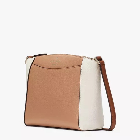 Kate Spade Colorblock Monica Crossbody Light Fawn Multi - Picture 16 of 16